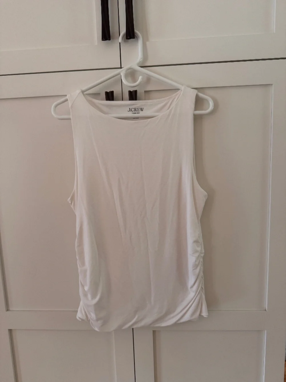 JCrew Sleeveless Top with Ruched Sides